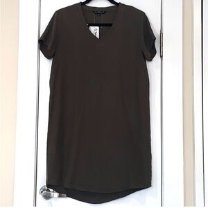 NWT Velvet Heart Oversized Short Sleeve Tencel Shirt Dress XS